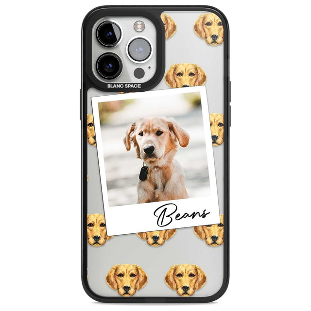 Personalised Labrador - Dog Photo Custom Phone Case iPhone 13 Pro Max / Magsafe Black Impact Case Blanc Space