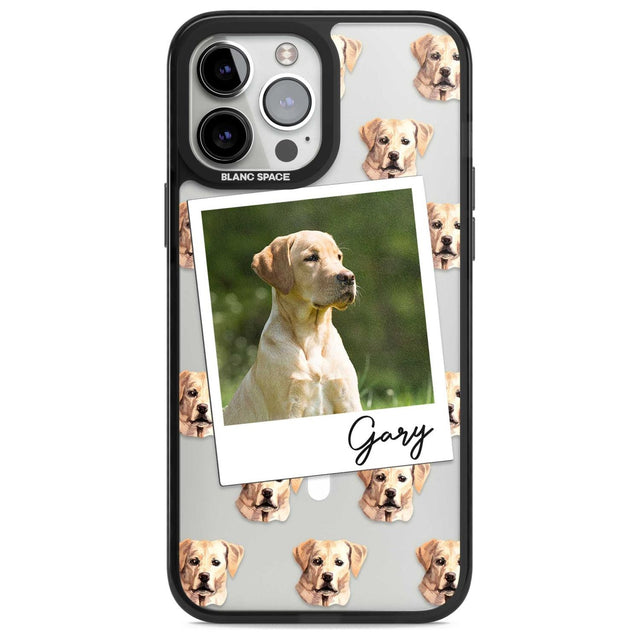 Personalised Labrador, Tan - Dog Photo Custom Phone Case iPhone 13 Pro Max / Magsafe Black Impact Case Blanc Space
