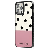 Personalised Pink Border Polka Dot Custom Phone Case iPhone 15 Pro Max / Black Impact Case,iPhone 15 Plus / Black Impact Case,iPhone 15 Pro / Black Impact Case,iPhone 15 / Black Impact Case,iPhone 15 Pro Max / Impact Case,iPhone 15 Plus / Impact Case,iPhone 15 Pro / Impact Case,iPhone 15 / Impact Case,iPhone 15 Pro Max / Magsafe Black Impact Case,iPhone 15 Plus / Magsafe Black Impact Case,iPhone 15 Pro / Magsafe Black Impact Case,iPhone 15 / Magsafe Black Impact Case,iPhone 14 Pro Max / Black Impact Case,iP