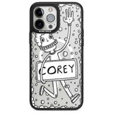 Personalised Banner Boy Custom Phone Case iPhone 13 Pro Max / Magsafe Black Impact Case Blanc Space