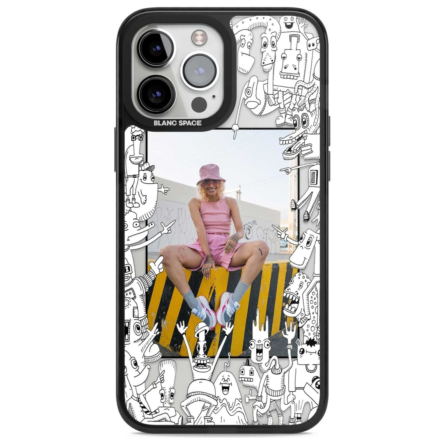 Personalised Look At This Photo Case Custom Phone Case iPhone 13 Pro Max / Magsafe Black Impact Case Blanc Space