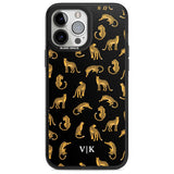 Personalised Cheetah Pattern: Black Custom Phone Case iPhone 13 Pro Max / Magsafe Black Impact Case Blanc Space