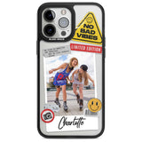 Personalised Sticker Mix Instant Photo Custom Phone Case iPhone 13 Pro Max / Magsafe Black Impact Case Blanc Space