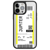 Personalised Jupiter Travel Ticket Custom Phone Case iPhone 13 Pro Max / Magsafe Black Impact Case Blanc Space