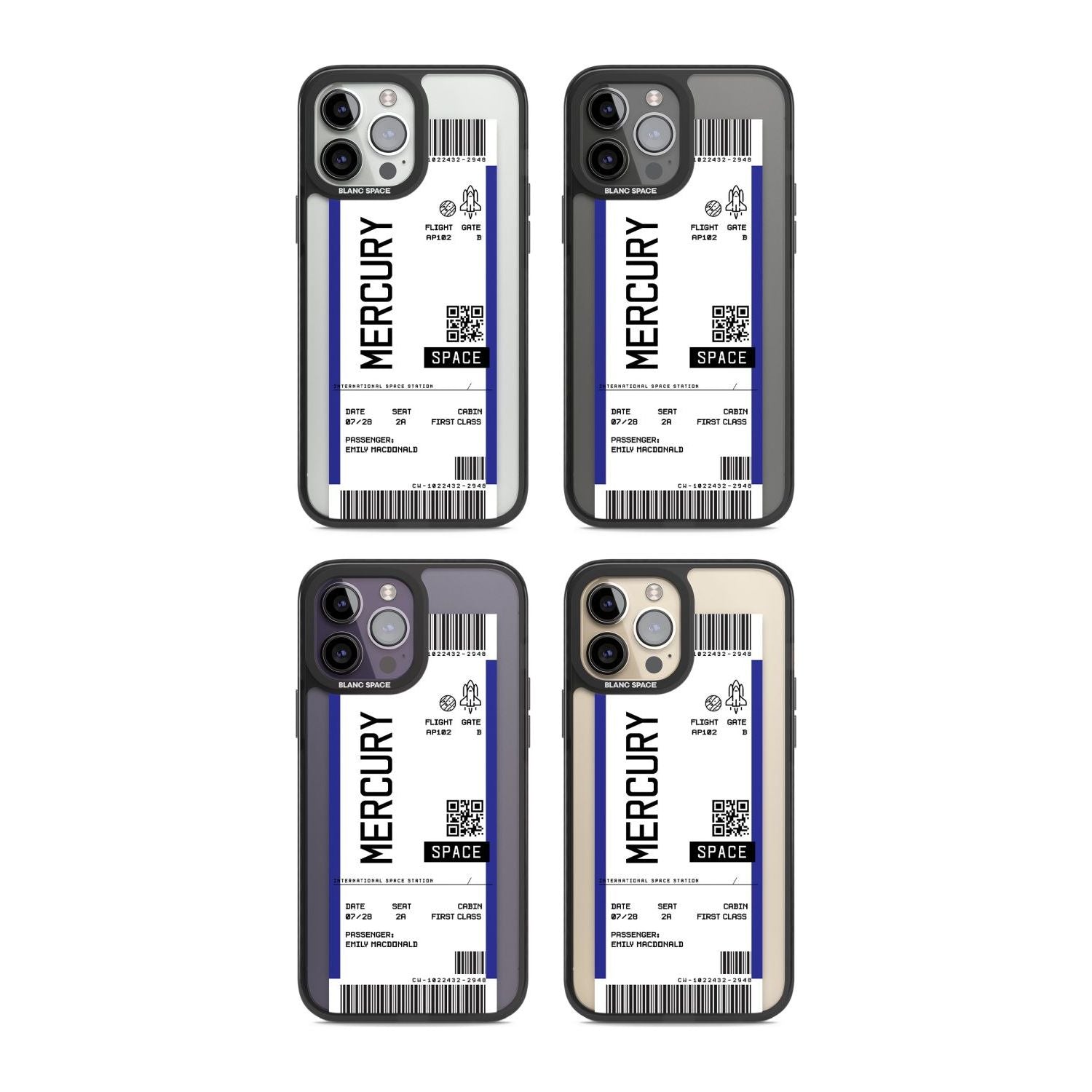 Personalised Mercury Space Travel Ticket