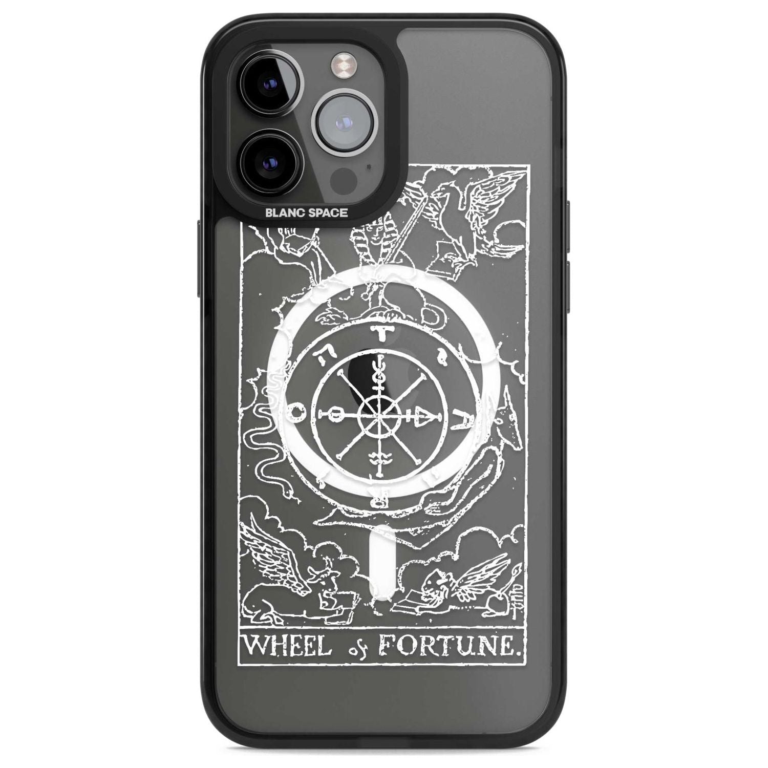 Personalised Wheel of Fortune Tarot Card - White Transparent