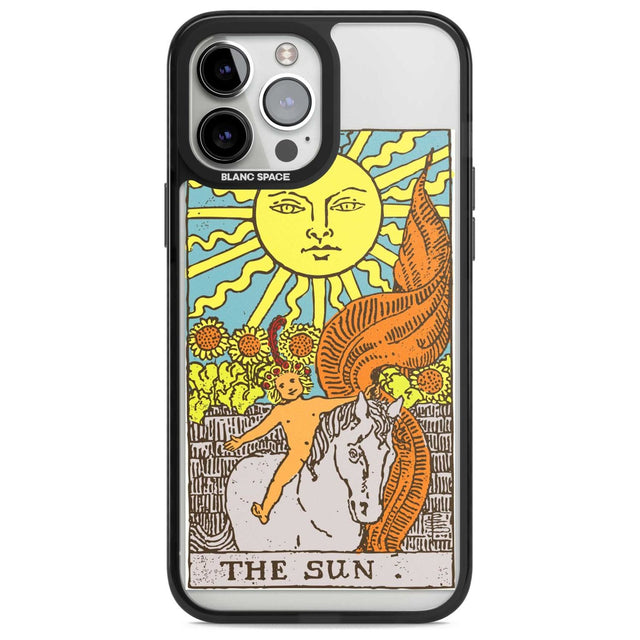 Personalised The Sun Tarot Card - Colour Custom Phone Case iPhone 13 Pro Max / Magsafe Black Impact Case Blanc Space