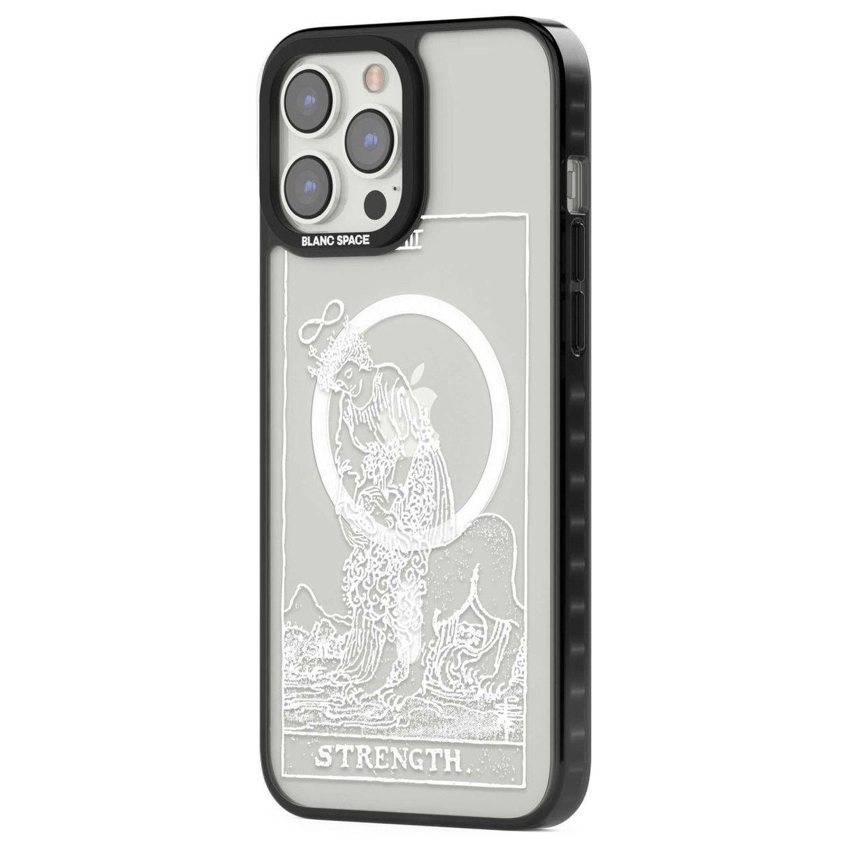 Personalised Strength Tarot Card - White Transparent Custom Phone Case iPhone 15 Pro Max / Black Impact Case,iPhone 15 Plus / Black Impact Case,iPhone 15 Pro / Black Impact Case,iPhone 15 / Black Impact Case,iPhone 15 Pro Max / Impact Case,iPhone 15 Plus / Impact Case,iPhone 15 Pro / Impact Case,iPhone 15 / Impact Case,iPhone 15 Pro Max / Magsafe Black Impact Case,iPhone 15 Plus / Magsafe Black Impact Case,iPhone 15 Pro / Magsafe Black Impact Case,iPhone 15 / Magsafe Black Impact Case,iPhone 14 Pro Max / Bl