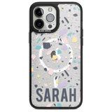 Personalised Terrazzo - Pink, Purple, Blue Custom Phone Case iPhone 13 Pro Max / Magsafe Black Impact Case Blanc Space