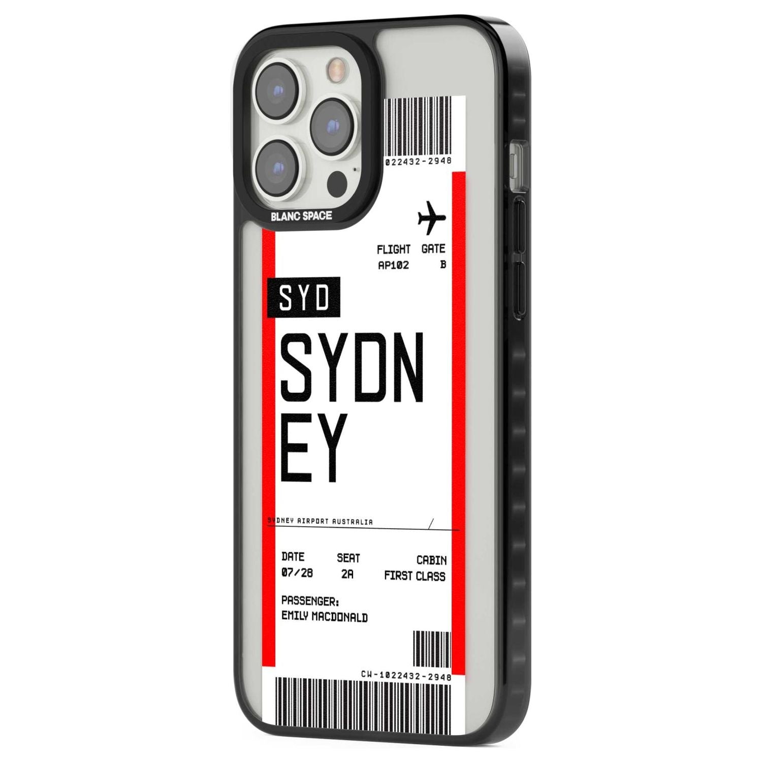 Personalised Sydney Boarding Pass