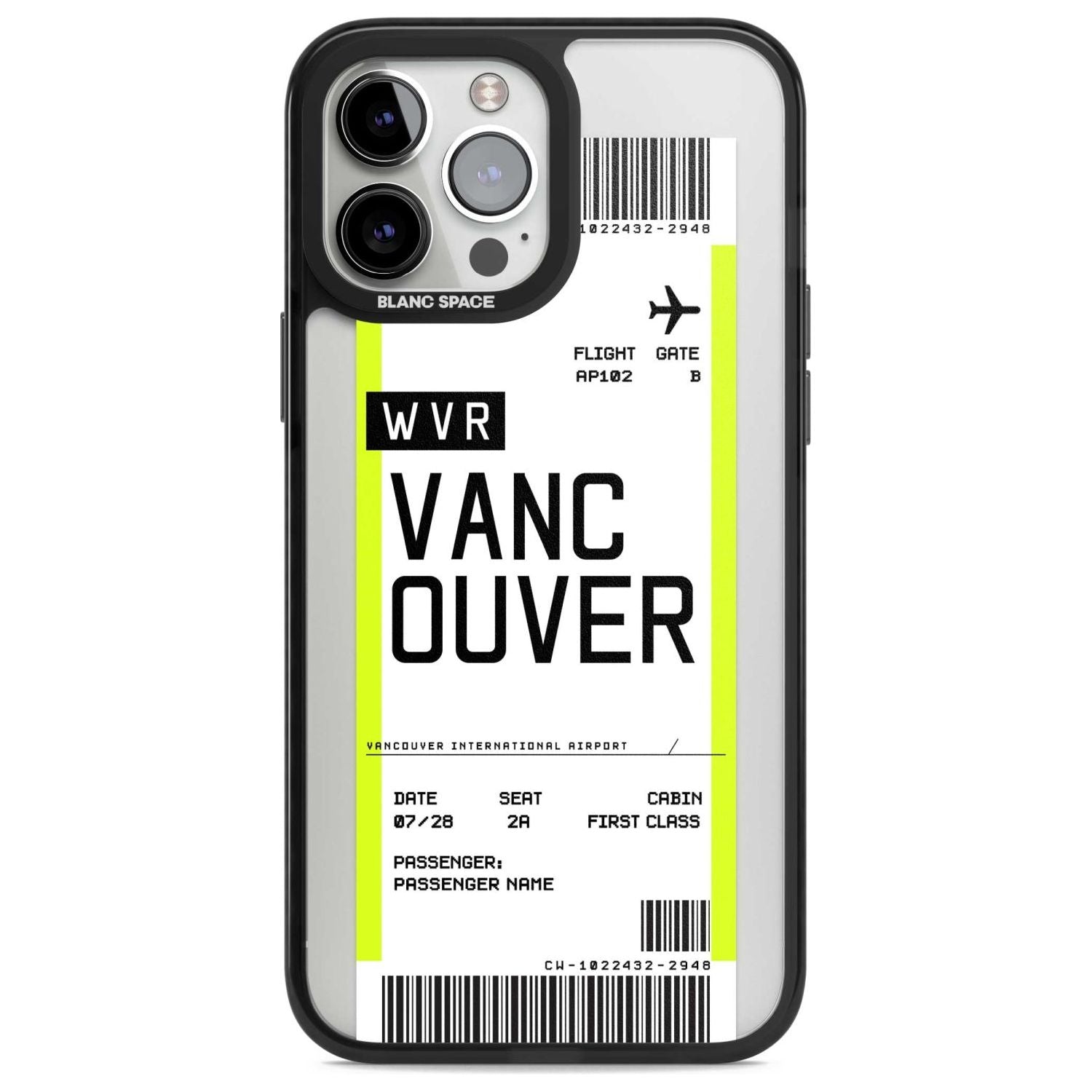 Personalised Vancouver Boarding Pass