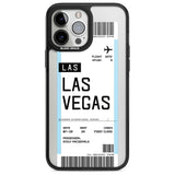 Personalised Las Vegas Boarding Pass Custom Phone Case iPhone 13 Pro Max / Magsafe Black Impact Case Blanc Space