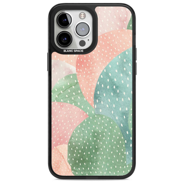 Colourful Close-Up Cacti Design Phone Case iPhone 13 Pro Max / Magsafe Black Impact Case Blanc Space