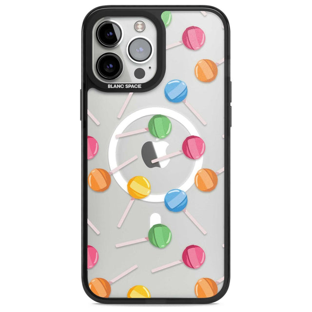 Lollipop Pattern Phone Case iPhone 13 Pro Max / Magsafe Black Impact Case Blanc Space