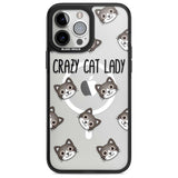 Crazy Cat Lady Phone Case iPhone 13 Pro Max / Magsafe Black Impact Case Blanc Space