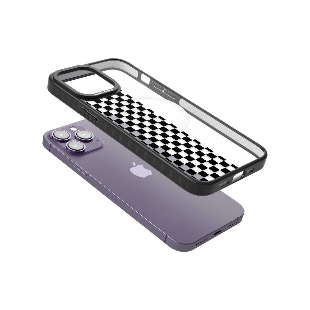 Checker: Half Black Check on Clear Phone Case iPhone 15 Pro Max / Black Impact Case,iPhone 15 Plus / Black Impact Case,iPhone 15 Pro / Black Impact Case,iPhone 15 / Black Impact Case,iPhone 15 Pro Max / Impact Case,iPhone 15 Plus / Impact Case,iPhone 15 Pro / Impact Case,iPhone 15 / Impact Case,iPhone 15 Pro Max / Magsafe Black Impact Case,iPhone 15 Plus / Magsafe Black Impact Case,iPhone 15 Pro / Magsafe Black Impact Case,iPhone 15 / Magsafe Black Impact Case,iPhone 14 Pro Max / Black Impact Case,iPhone 14