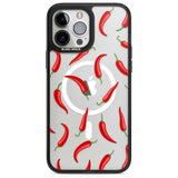 Chilli Pattern Phone Case iPhone 13 Pro Max / Magsafe Black Impact Case Blanc Space