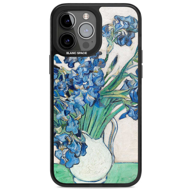 Irises by Vincent Van Gogh Phone Case iPhone 13 Pro Max / Magsafe Black Impact Case Blanc Space