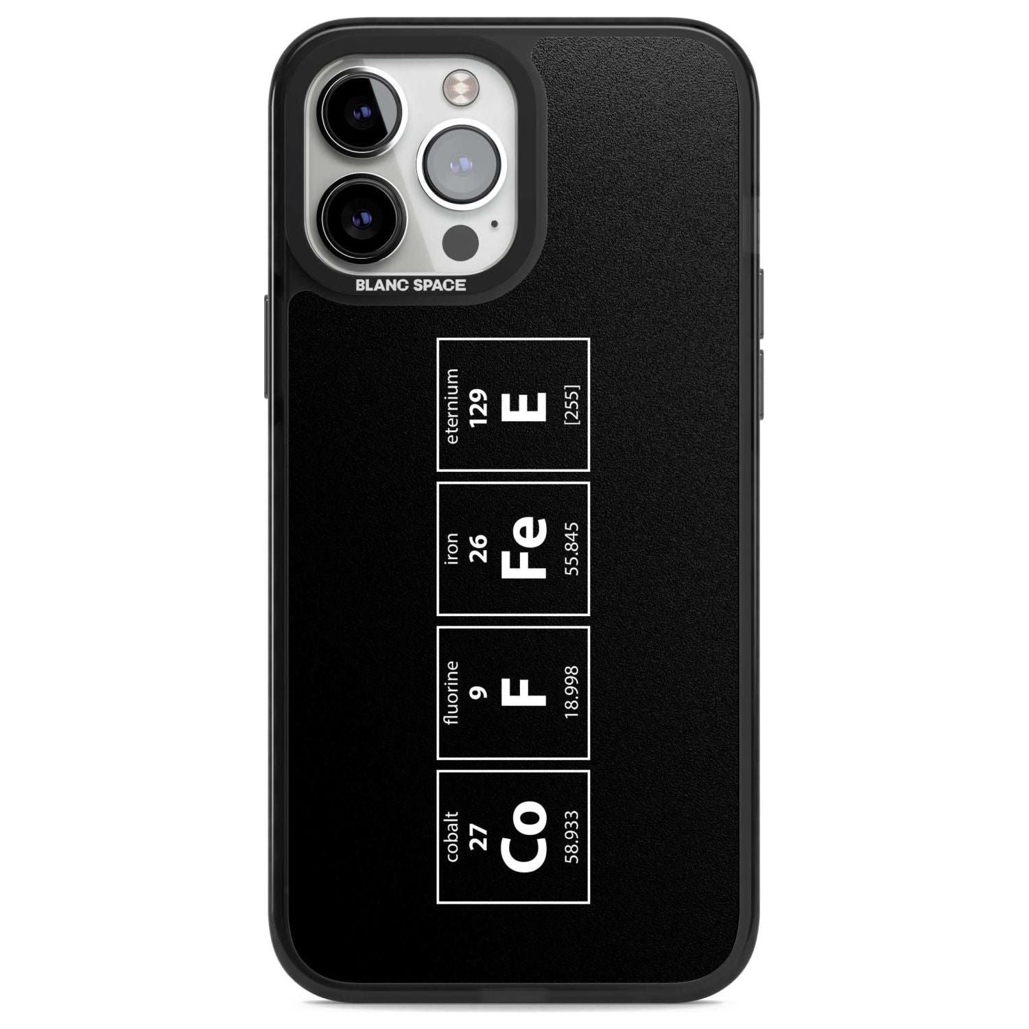 Coffee Element (Black) Phone Case iPhone 13 Pro Max / Magsafe Black Impact Case Blanc Space