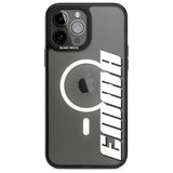 Personalised Clear Text  4B Custom Phone Case iPhone 13 Pro Max / Magsafe Black Impact Case Blanc Space