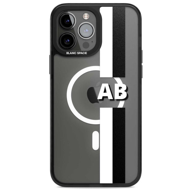 Personalised Clear Text  6E Custom Phone Case iPhone 13 Pro Max / Magsafe Black Impact Case Blanc Space