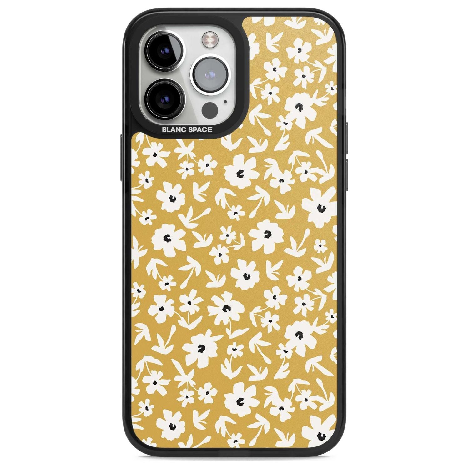 Floral Print on Mustard Cute Floral