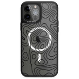 Damascus Steel Phone Case iPhone 13 Pro Max / Magsafe Black Impact Case Blanc Space