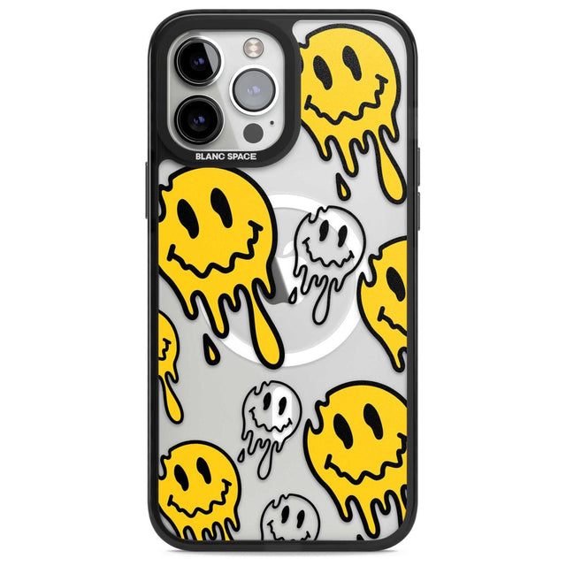 Face Melt Phone Case iPhone 13 Pro Max / Magsafe Black Impact Case Blanc Space