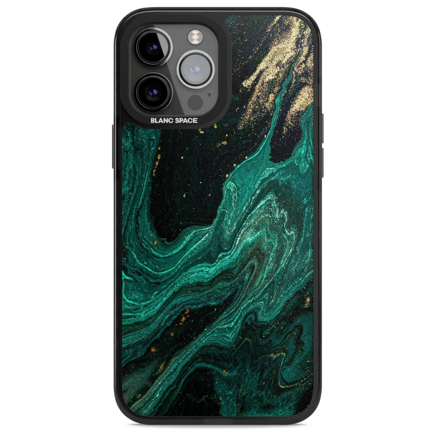 Emerald Lagoon Phone Case iPhone 13 Pro Max / Magsafe Black Impact Case Blanc Space
