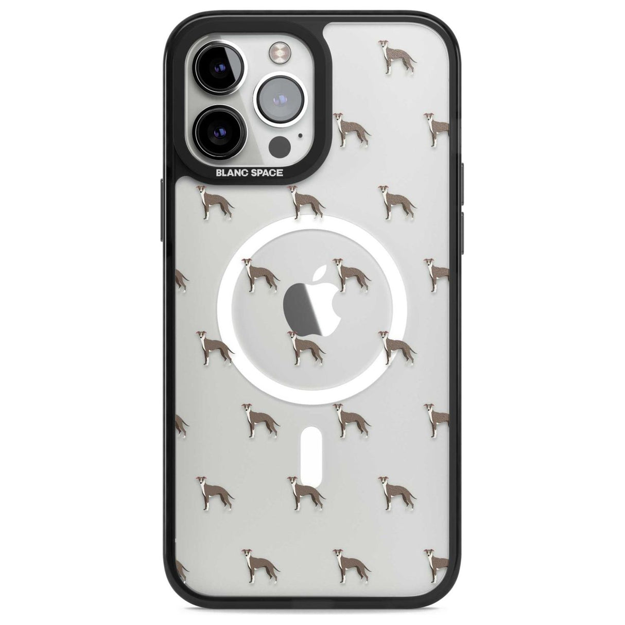 Whippet/Italian Greyhound Dog Pattern Clear