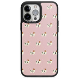 Papillon Dog Pattern Phone Case iPhone 13 Pro Max / Magsafe Black Impact Case Blanc Space