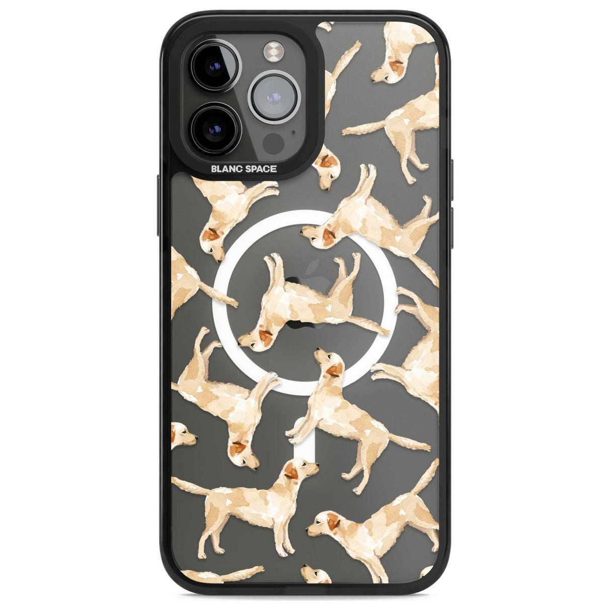 Yellow Labrador Watercolour Dog Pattern