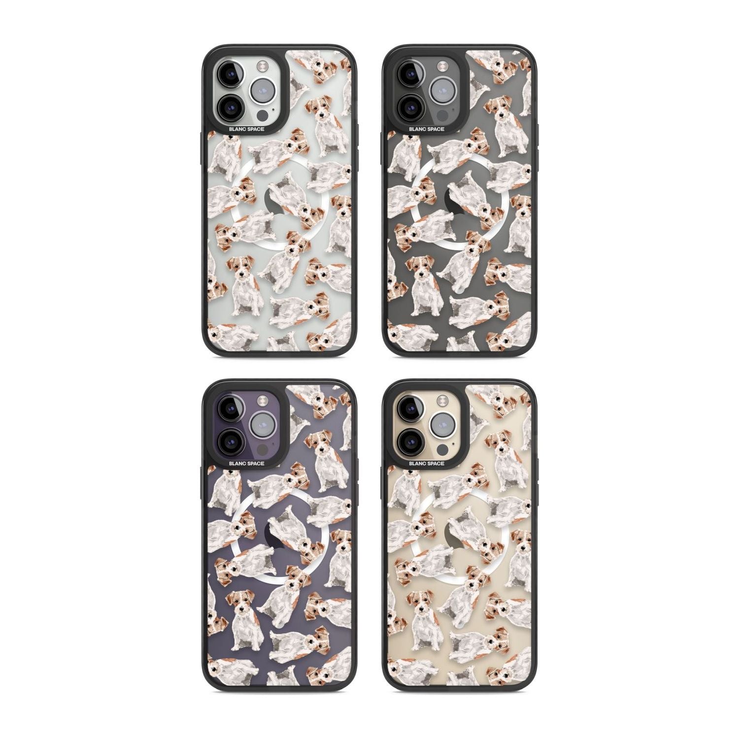 Wirehaired Jack Russell Watercolour Dog Pattern
