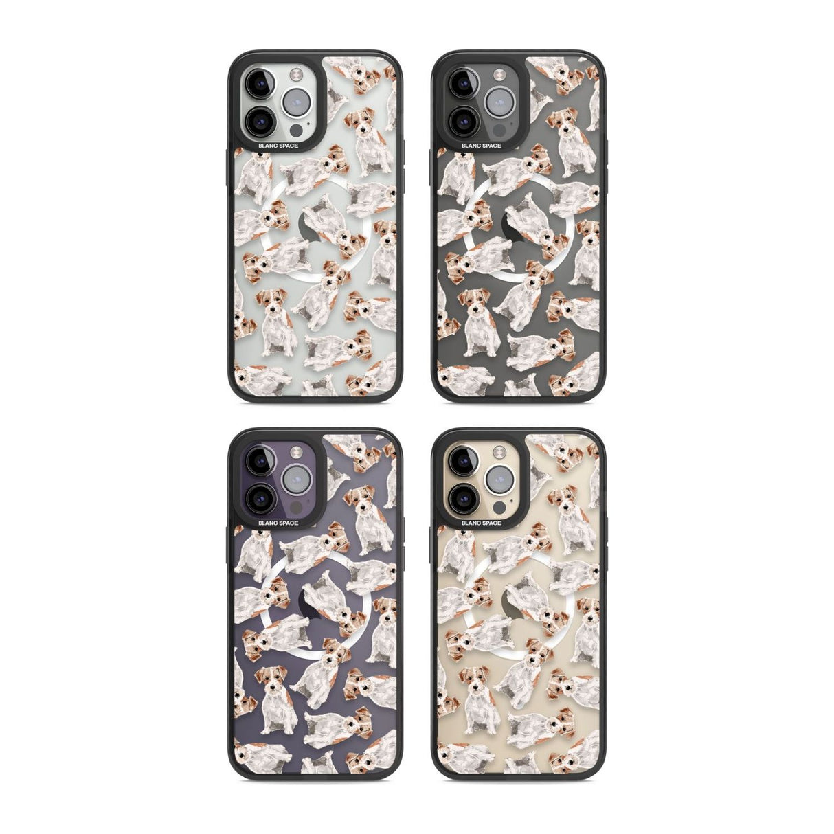Wirehaired Jack Russell Watercolour Dog Pattern