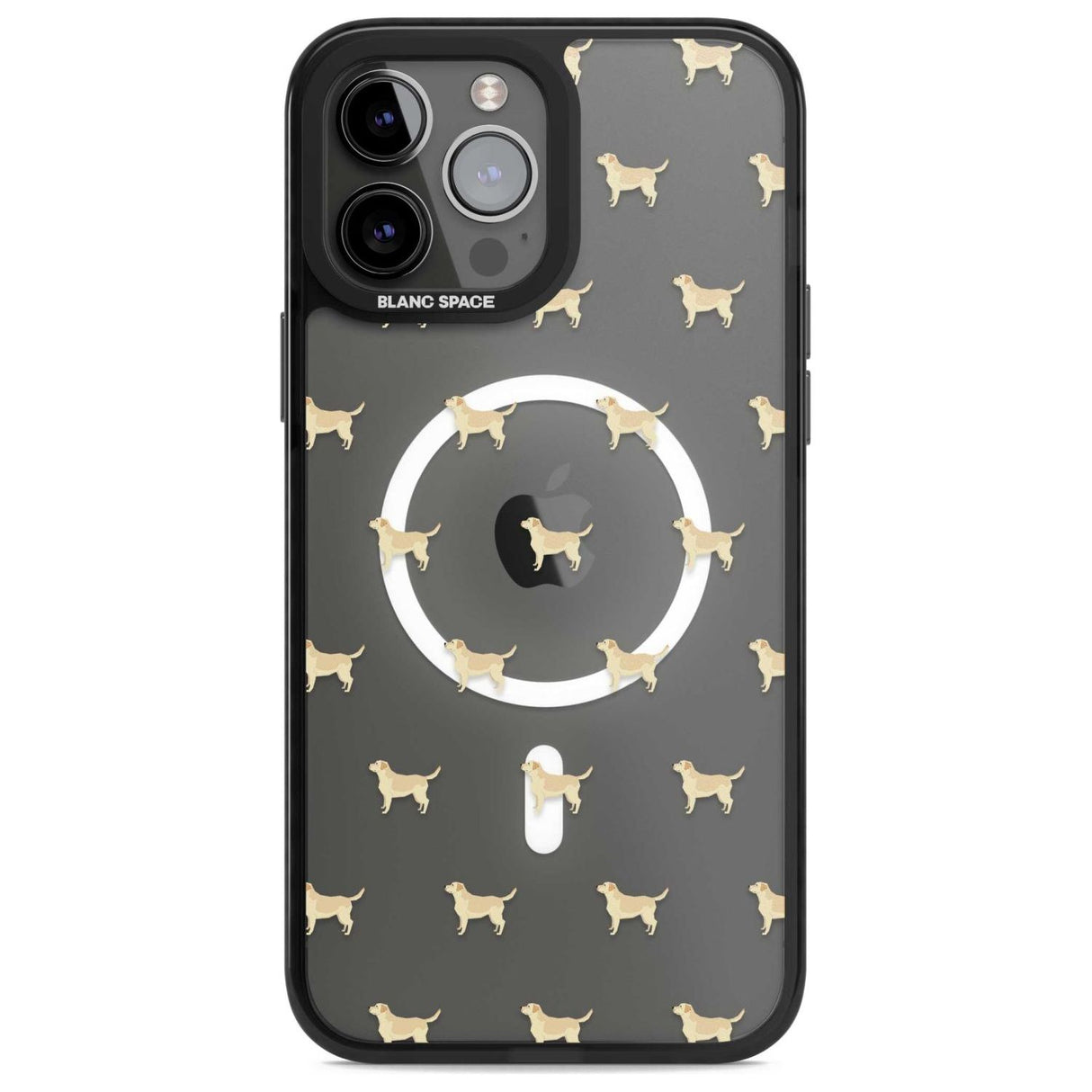 Tan Labrador Dog Pattern Clear