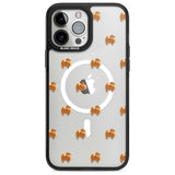 Pomeranian Dog Pattern Clear