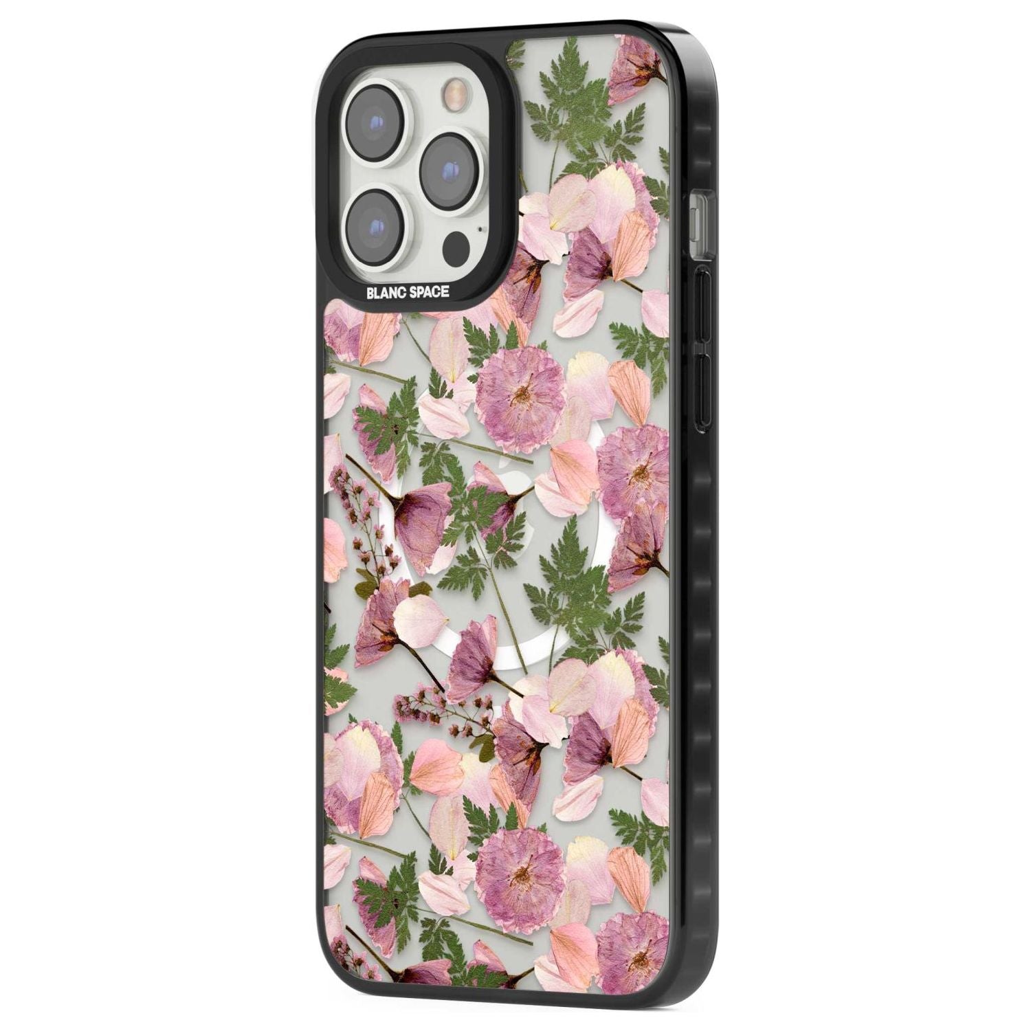 Leafy Floral Pattern Transparent Design