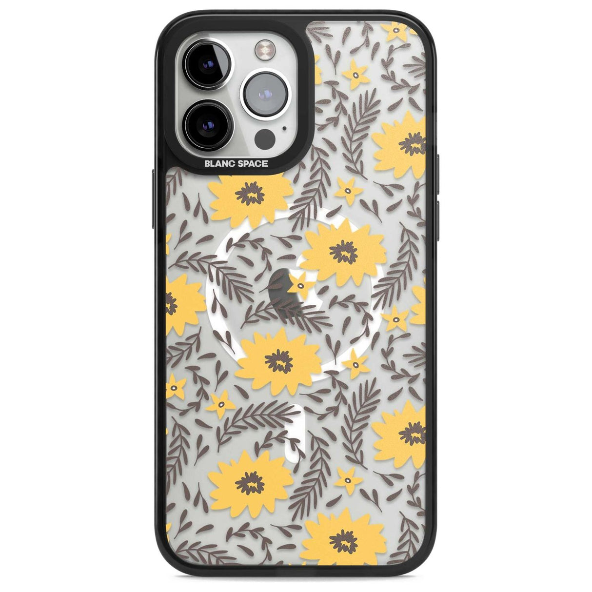 Yellow Blossoms Transparent Floral