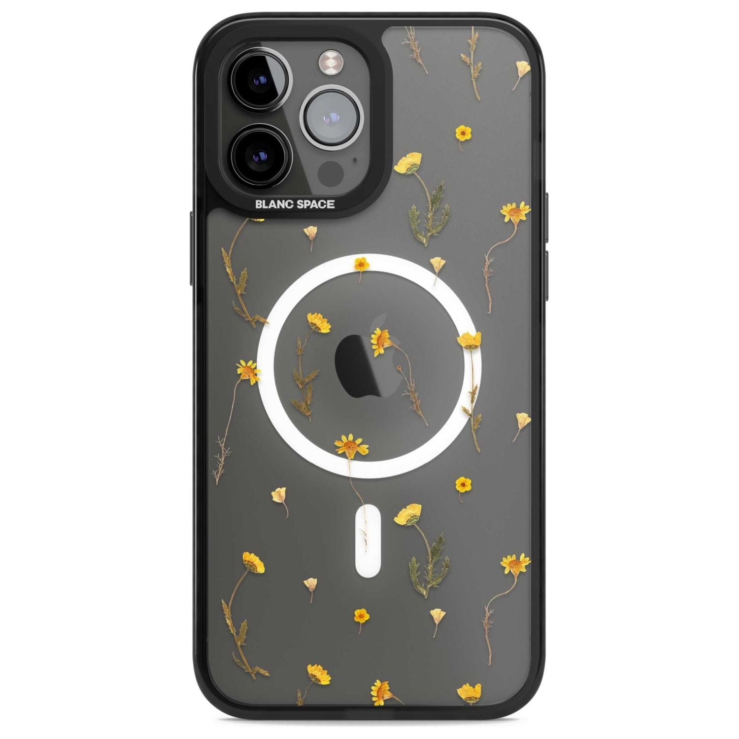 Mixed Yellow Flowers - Dried Flower-Inspired Phone Case iPhone 13 Pro Max / Magsafe Black Impact Case Blanc Space