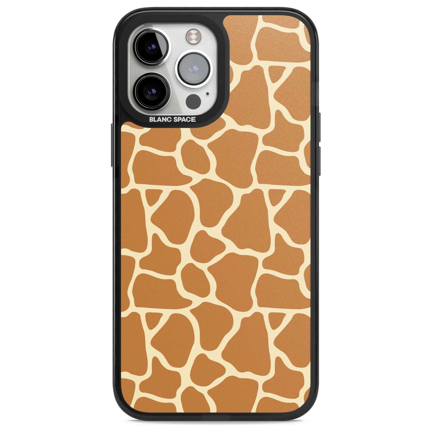 Giraffe Pattern Phone Case iPhone 13 Pro Max / Magsafe Black Impact Case Blanc Space