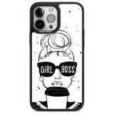 Girl Boss Phone Case iPhone 13 Pro Max / Magsafe Black Impact Case Blanc Space