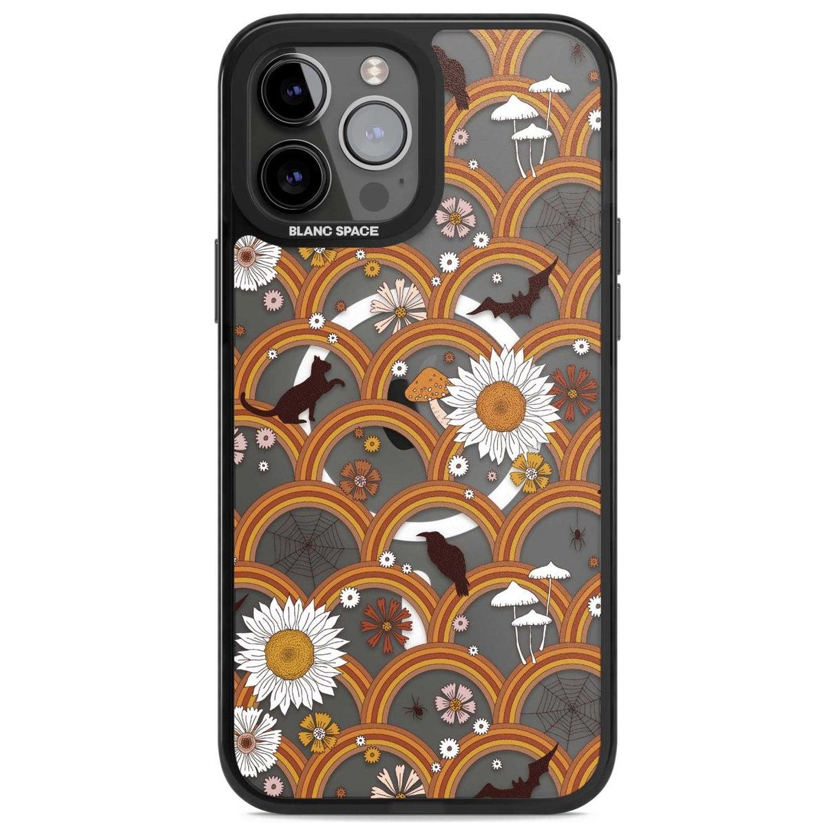 Halloween Rainbows Phone Case iPhone 13 Pro Max / Magsafe Black Impact Case Blanc Space