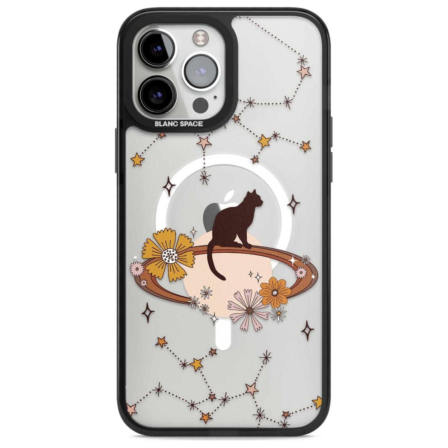 Feline Phenomenon Phone Case iPhone 13 Pro Max / Magsafe Black Impact Case Blanc Space