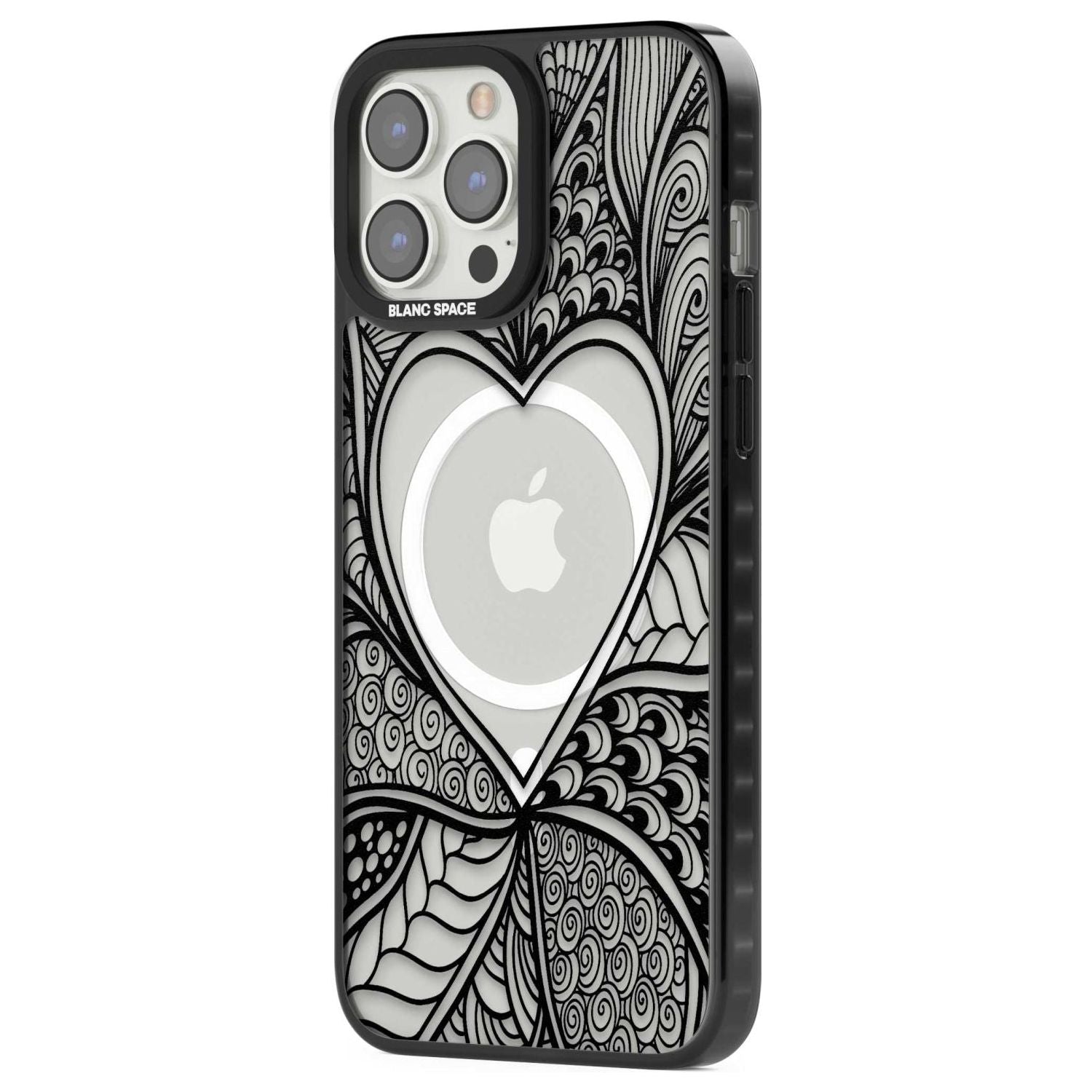 Black Henna Heart