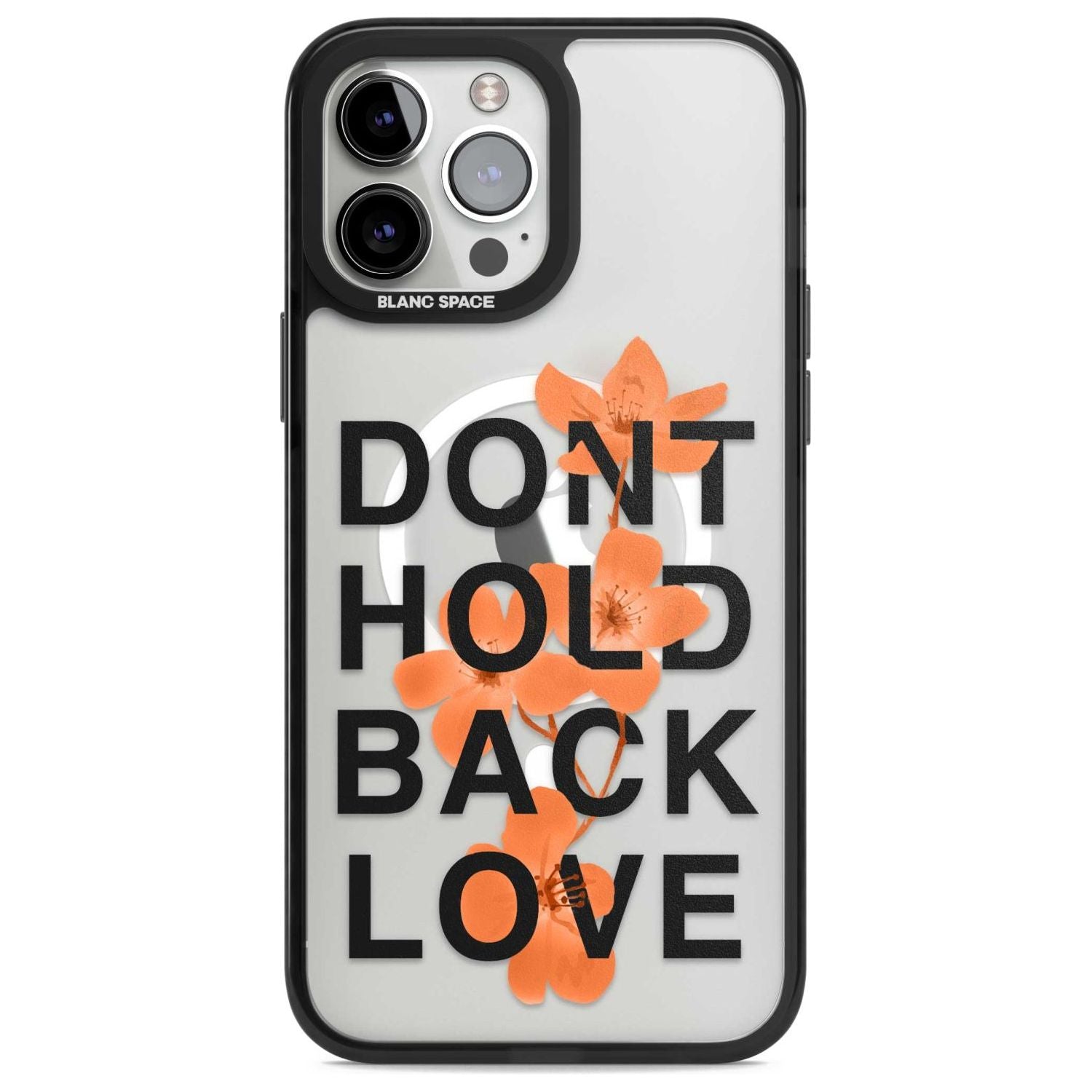 Don't Hold Back Love - Orange & Black