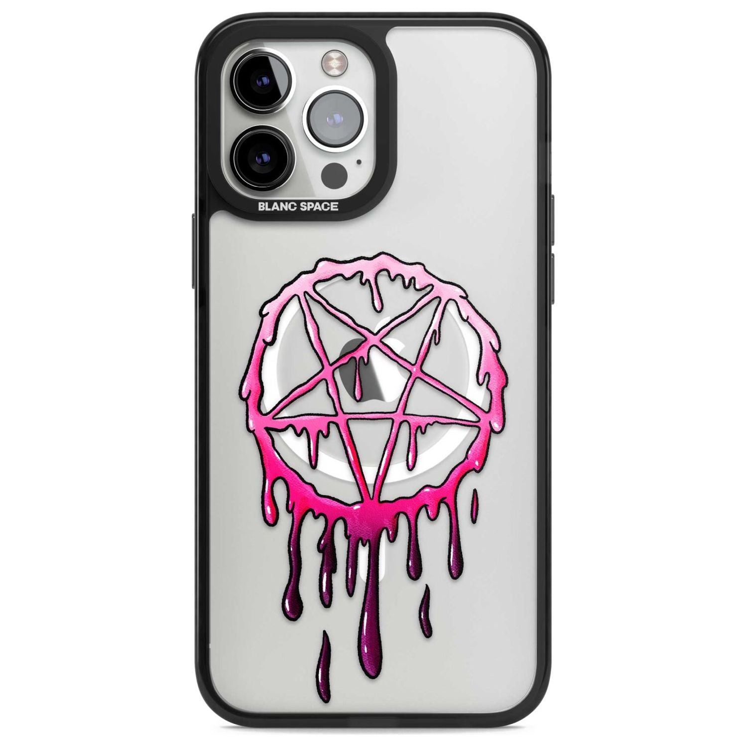 Pentagram of Blood Phone Case iPhone 13 Pro Max / Magsafe Black Impact Case Blanc Space