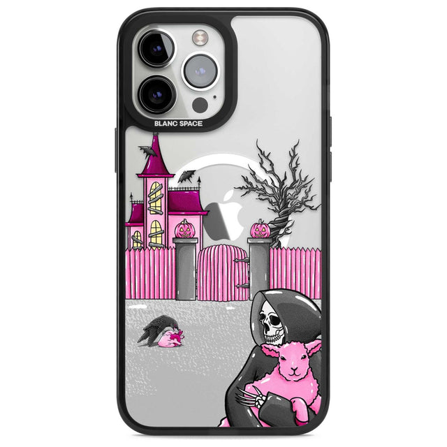 Left With My Heart Phone Case iPhone 13 Pro Max / Magsafe Black Impact Case Blanc Space