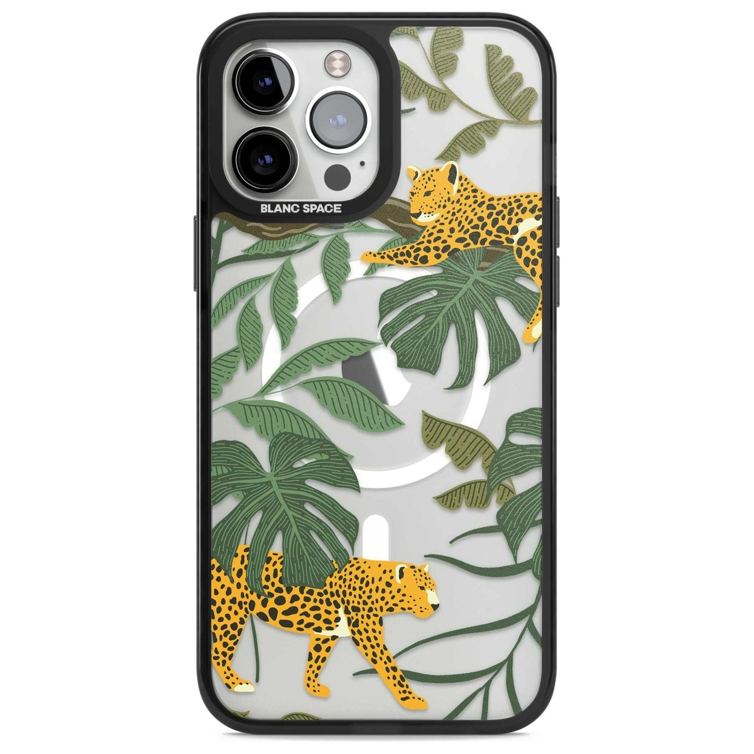 Two Jaguars & Foliage Jungle Cat Pattern