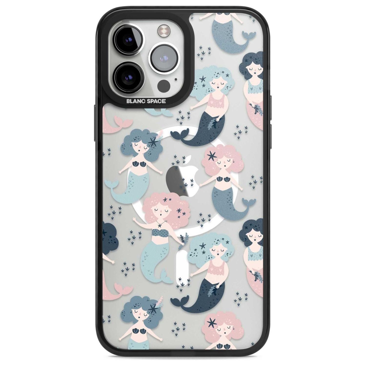 Mermaid Vibes Phone Case iPhone 13 Pro Max / Magsafe Black Impact Case Blanc Space