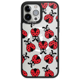 Ladybug Pattern Phone Case iPhone 13 Pro Max / Magsafe Black Impact Case Blanc Space